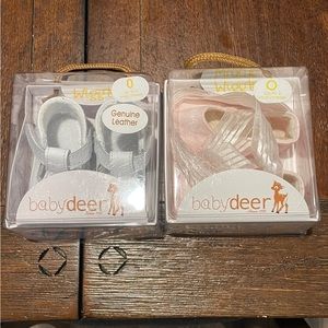 2 pair of Size 0 Baby Deer shoes